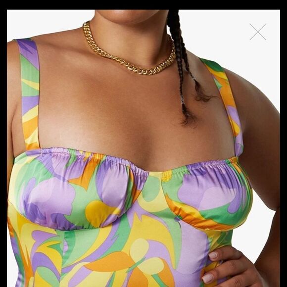 Ruched Cup Princess Saved By The Bell Dress, Multi - Picture 5 of 7